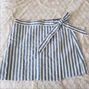 JCrew textured wrap mini skirt size 10p
